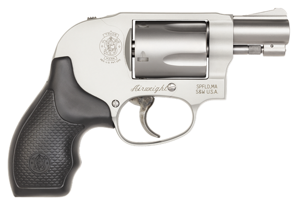 Smith & Wesson 163070 Model 638 *CA Compliant 38 Special + P 5 Shot 1.88" Stainless Steel Barrel/Cylinder, Matte Silver Aluminum Alloy J-Frame, Polymer Grip, Internal Lock, Concealed Hammer