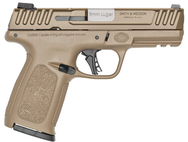 Smith & Wesson SD9 2.0 9mm Luger, 4" Barrel, 16+1, FDE / Stainless