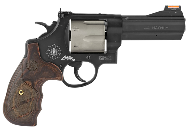 Smith & Wesson 163414 329 Personal Defense 44 Rem Mag 6rd 4.13" Black Stainless Steel Matte Black Scandium Alloy Wood Grip