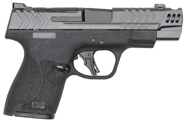 Smith & Wesson PC M&P9 Shield Plus Carry Comp 9mm Luger, 4" Barrel, 10+1, Gray Armornite