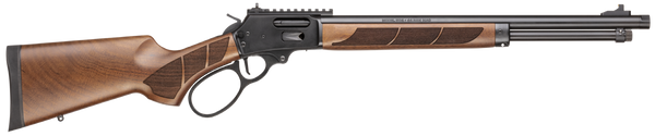 Smith & Wesson 13809 1854  44 Rem Mag 9+1 19.25" Black Armornite Threaded Barrel, Black Armornite Picatinny Rail Stainless Steel Receiver, Fixed Walnut w/Textured Grip Panels Stock, Large Loop