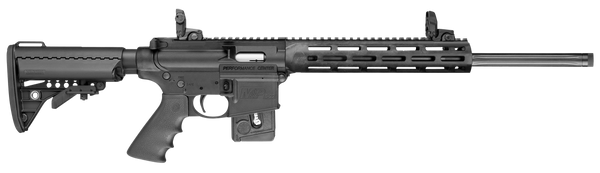Smith & Wesson 10205 M&P15-22 Sport Performance Center 22 LR Caliber with 10+1 Capacity, 18" Threaded Barrel, Matte Black Metal Finish & Adjustable Vltor Black Synthetic Stock Right Hand