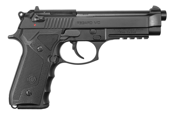 EAA GIRSAN 390080 Regard MC Full Size 9mm Luger 18+1 4.90" Black Steel Barrel, Blued Serrated Slide, Black Aluminum Frame w/Picatinny Rail, Black Polymer Grips, Ambidextrous