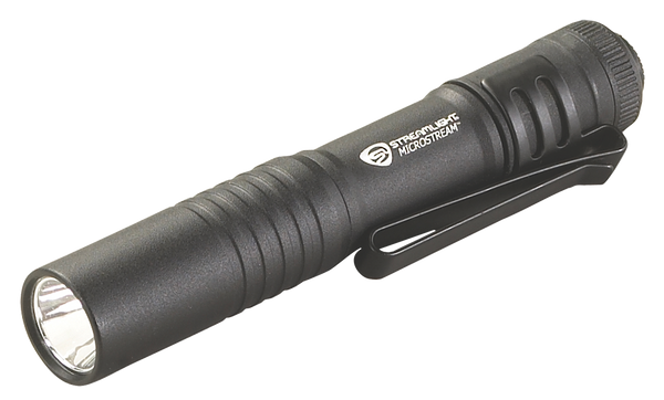 Streamlight 66318 MicroStream Pocket Light  Black Anodized 45 Lumens White C4 LED