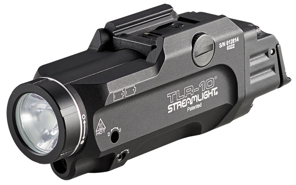 Streamlight 69470 TLR-10 Gun Light with Red Laser  Black Anodized 1,000 Lumens White LED