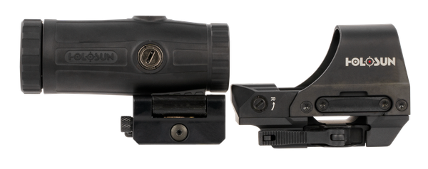 Holosun HS510CHM3X 510 & HM3X Combo Kit Black Anodized 1x/3x, 2 MOA Red Dot/65 MOA Circle Reticle