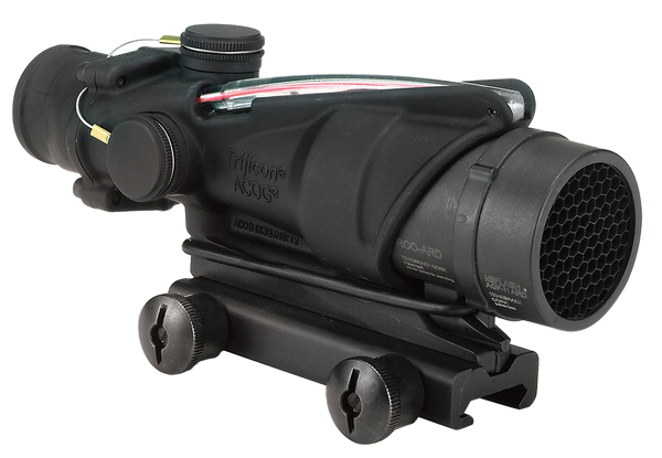 Trijicon 100226 ACOG  Black Hardcoat Anodized 4x32mm Illuminated Red Chevron Reticle