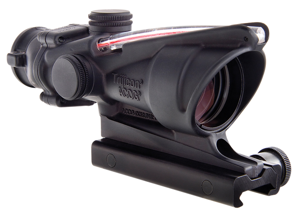 Trijicon 100233 ACOG  Black Hardcoat Anodized 4x32mm Illuminated Red Crosshair .223/5.56 BDC Reticle