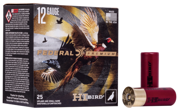 Federal HVF12H5 Premium Hi-Bird 12Gauge 2.75" 1 1/4oz 5Shot 25 Per Box/10 Case