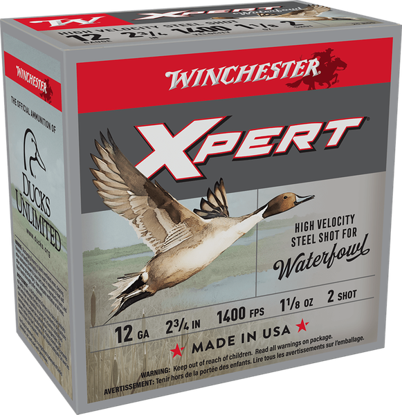 Winchester Ammo WEX12H2 Super X Xpert High Velocity 12Gauge 2.75" 1 1/8oz 2Shot 25 Per Box/10 Case