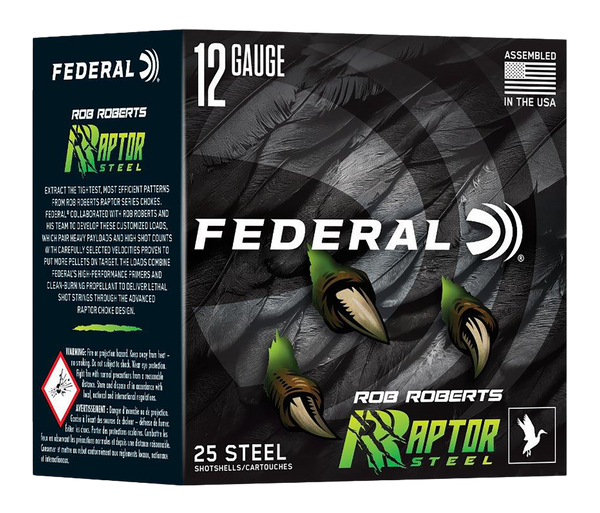 Federal RRS1382  Rob Roberts Raptor 12Gauge 3" 1 3/8oz 2Shot 25 Per Box/10 Case