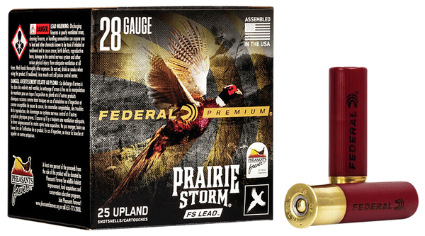 Federal PFX289FS6 Premium Prairie Storm FS 28Gauge 2.75" 13/16oz 6Shot 25 Per Box/10 Case