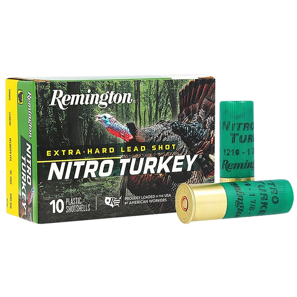 Remington Ammunition 26693 Nitro Turkey  12Gauge 3" 1 7/8oz 4Shot 10 Per Box/10 Case