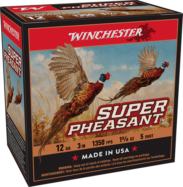 Winchester Ammo X123PH5 Super Pheasant Magnum High Brass 12Gauge 3" 1 5/8oz 5Shot 25 Per Box/10 Case