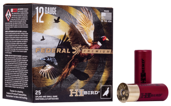 Federal HVF1275 Premium Hi-Bird 12Gauge 2.75" 1 1/8oz 7.5Shot 25 Per Box/10 Case