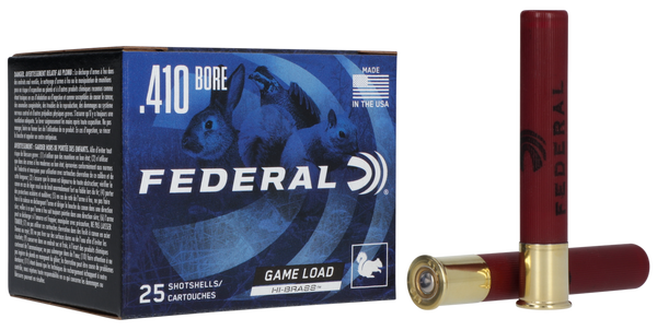 Federal H4135 Game-Shok High Brass 410Gauge 3" 11/16oz 5Shot 25 Per Box/10 Case