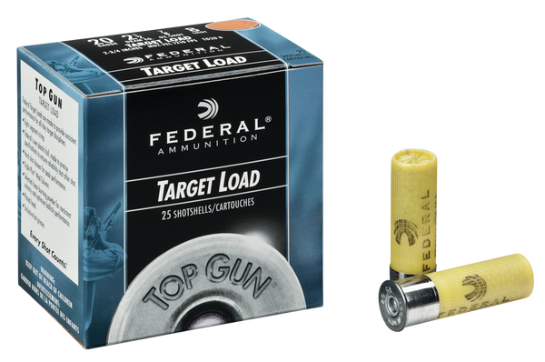 Federal TG208 Top Gun  20Gauge 2.75" 7/8oz 8Shot 25 Per Box/10 Case
