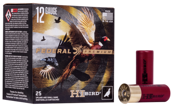 Federal HVF128 Premium Hi-Bird 12Gauge 2.75" 1 1/8oz 8Shot 25 Per Box/10 Case