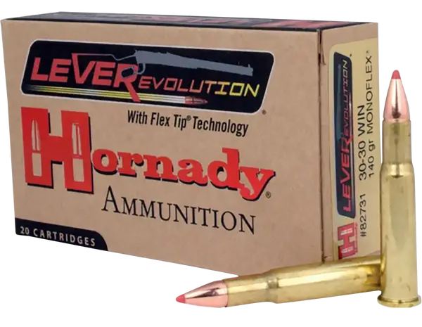 Hornady 82731 LEVERevolution  30-30Win 140gr MonoFlex 20 Per Box/10 Case