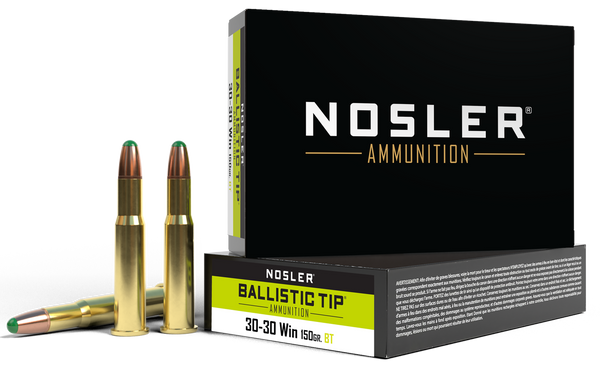 Nosler 40065 Ballistic Tip  30-30Win 150gr Round Nose Ballistic Tip 20 Per Box/10 Case