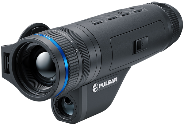 Pulsar PL77512 Telos LRF XQ35 Thermal Hand Held  Black 3-12x35mm 384x288, 17 Microns Resolution Zoom 4x