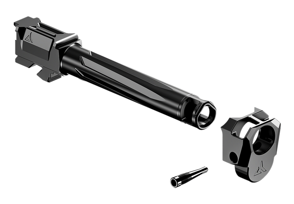Radian Weapons R0881 Ramjet & Afterburner Combo 9mm Luger Compatible w/Glock 17 Gen3 Black Stainless Steel