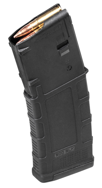 Magpul MAG800BLK PMAG GEN M3 30rd 300 Blackout Fits AR-15 Black Polymer