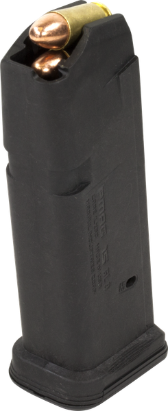 Magpul MAG550BLK PMAG GL9 15rd 9mm Luger Compatible w/Glock 19 Black Polymer