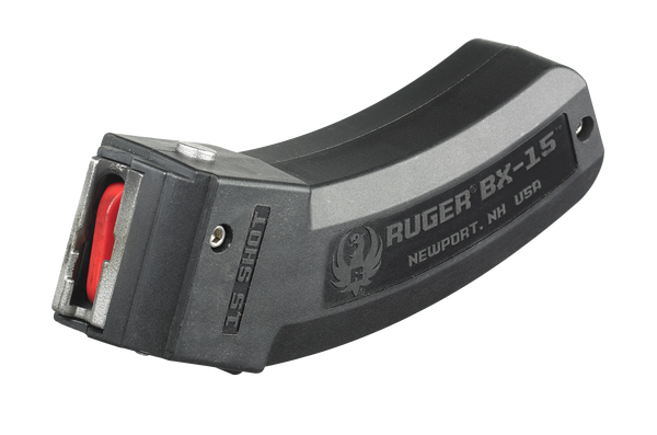 Ruger 90463 BX-15  15rd Magazine Fits Ruger 10/22/SR/American Rimfire/ 77/Charger 22LR BX-15 Black