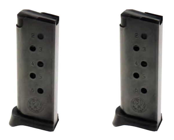 Ruger 90643 LCP Value Pack 6rd 380 ACP Blued Steel 2 Per Pack