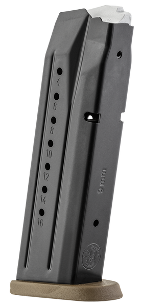Smith & Wesson 3007345 M&P  17rd 9mmLuger Blued/Brown Floor Plate Steel