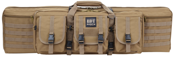 Bulldog BDT3536T BDT Tactical Single 36" Tan Nylon, 3 Accessory Pockets, Deluxe Padded Backstraps, Lockable Zippers, Padded Internal Divider