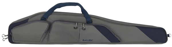 Allen 64250 Kenosha Rifle Case 50" Gray Endura w/Indigo Trim, Foam Padding, Gusseted Accessory Pockets, Lockable Zippers & Adjustable Sling