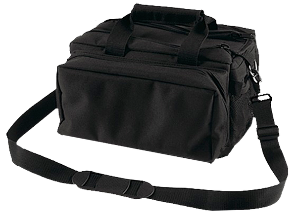 Bulldog BD910 Deluxe Range Bag Black Nylon Water-Resistant Outer Shell, Adjustable Strap, Removeable Divider, Storage Pockets, Deluxe Padding