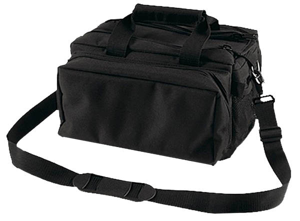 Bulldog BD910 Deluxe Range Bag Black Nylon Water-Resistant Outer Shell, Adjustable Strap, Removeable Divider, Storage Pockets, Deluxe Padding