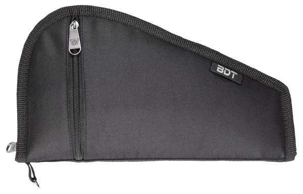 Bulldog BDT619B Deluxe Pistol Case With Pocket & Sleeve, Black Water-Resistant Outer Shell, Impact-Resistant Padding, Heat-Resistant Quilted Lining 9"L x 6" H