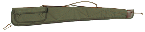 Bob Allen 14535 Canvas Shotgun Case Green Canvas 52" Long Shotgun