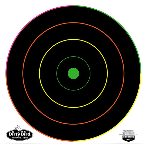 Birchwood Casey 35870 Dirty Bird  Bullseye Tagboard Target 12" 100 Per Pkg