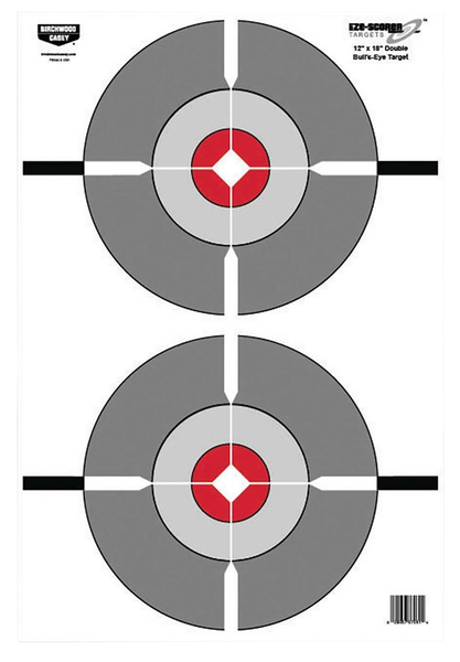 Birchwood Casey 37061 EZE-Scorer  Bullseye Paper Target 12" x 18" 100 Per Pack