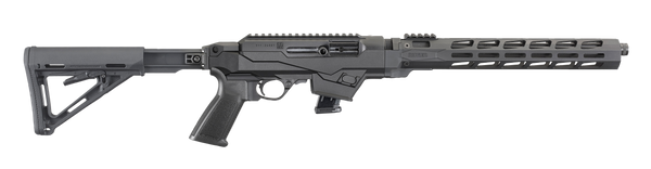 Ruger 19124 PC Carbine  9mm Luger 10+1 16.12" Threaded/Fluted Barrel, Type III Hard Coat Anodized Aluminum Alloy Receiver, Magpul 6 Position MOE Stock, M-LOK Accessory Slots, Optics Ready