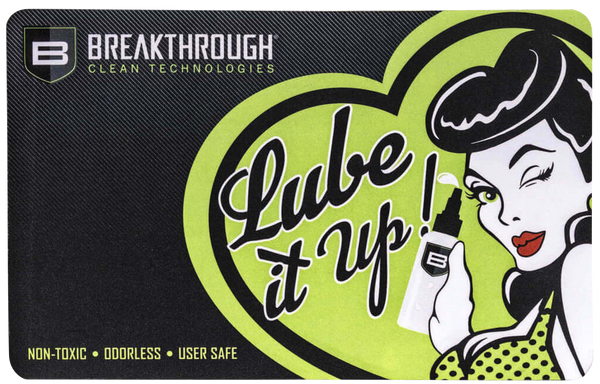 Breakthrough Clean BTRGMP Pistol  Cleaning Mat Neoprene/Polyester 17" Long Breakthrough Cleaning Products Illustration