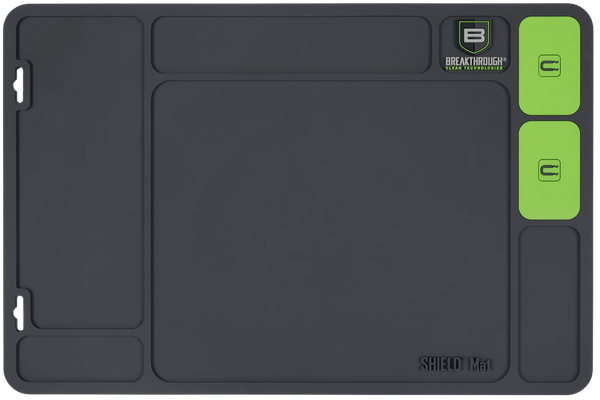 Breakthrough Clean BTSGMH  Shield Mat Gray and Green PVC 17.88"x11.88"