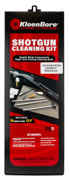 KleenBore SHO1220 Classic Cleaning Kit 12 / 20 Gauge Shotgun