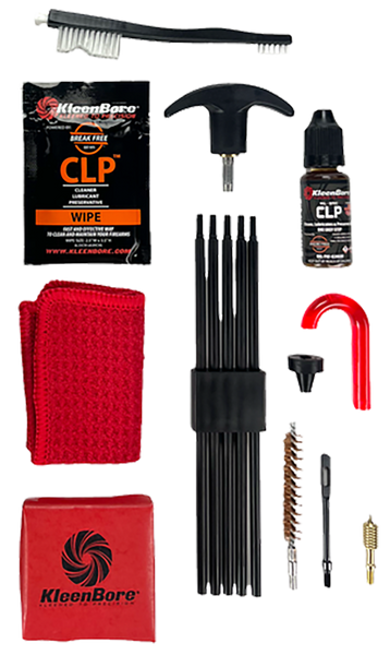 KleenBore K309 Rifle Classic Cleaning Kit .35/ 9mm PCC Cal Carbine Rifle Nylon Bristles Phosphor Bronze Bristles