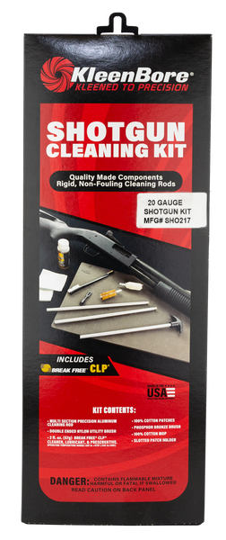 KleenBore SHO217 Classic Cleaning Kit 20 Gauge Shotgun