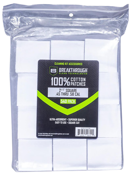 Breakthrough Clean BTCPS212540 Square Patches 45/54 Cal 540 pieces