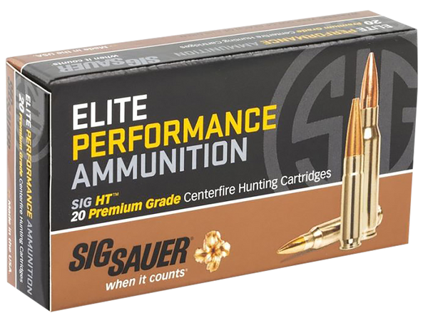 Sig Sauer E270H120 Elite Copper Hunting  270Win 130gr Copper Solid 20 Per Box/10 Case