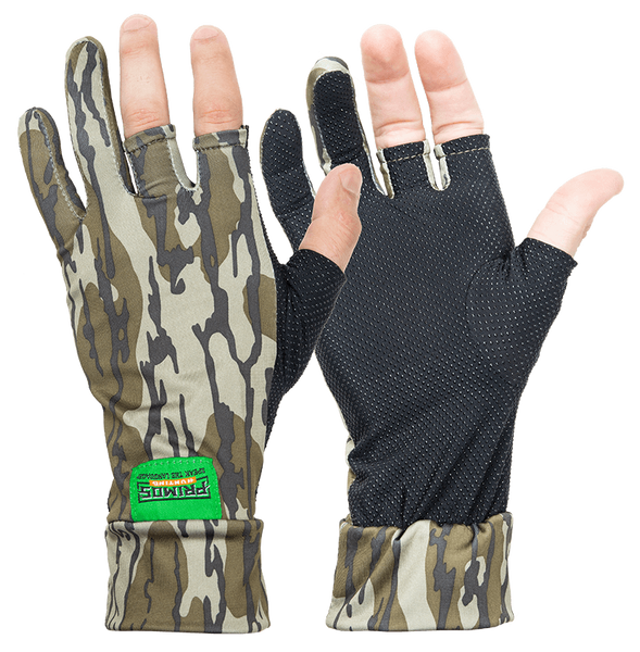 Primos PS6681 Stretch Fit  Mossy Oak Original BottomLand Fingerless Neoprene OSFA