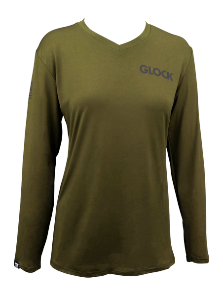 GLK AP96429 LADIES PERFORMANCE SHIRT GRN XL