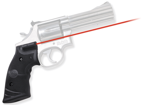 Crimson Trace 011280 Lasergrips  Fits S&W K & L Frames Square Butt, Red Laser 633nM Wavelength 5mW Output, Black Polymer